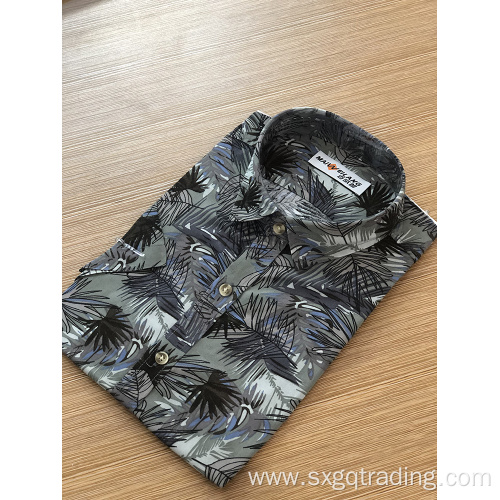 2020 Men's print short sleeve shirt